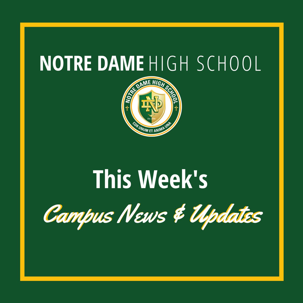 NDHSRiverside's tweet photo. Catch up on this week's campus news and updates 
at https://t.co/GRHvkWAjf9 https://t.co/r0V58oZfjO