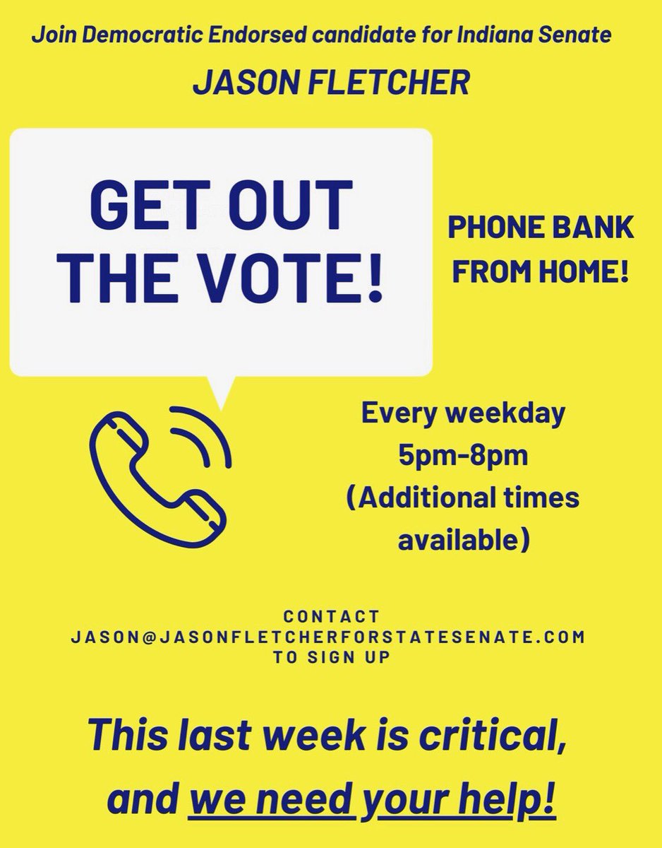 Fletch4Senate36's tweet photo. This last week is critical and we need your help! https://t.co/aWjNkZ7YeP
