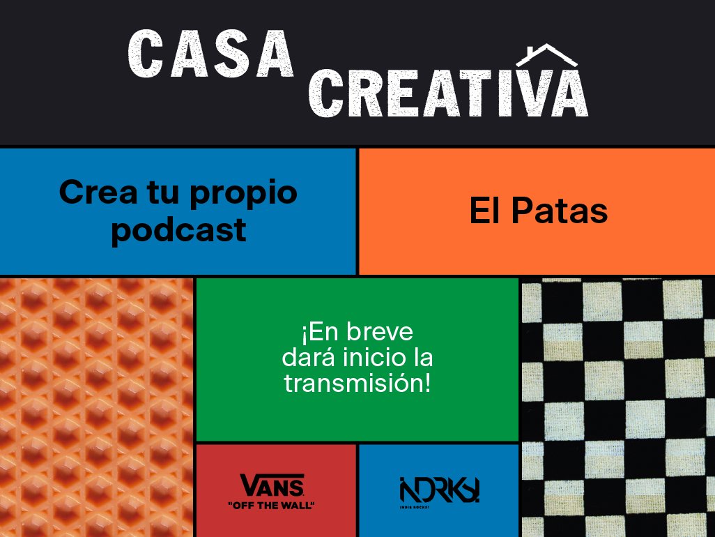 indierocks's tweet photo. En el tercer y último taller de #CasaCreativa, @ivannieblas nos explicará a detalle todo lo que necesitamos saber para comenzar nuestro propio podcast. ¡Imperdible! https://t.co/ndSlJYVqhU 📻🎶

Proyecto impulsado en colaboración con @vans_mx https://t.co/4IS9o0ynCs
