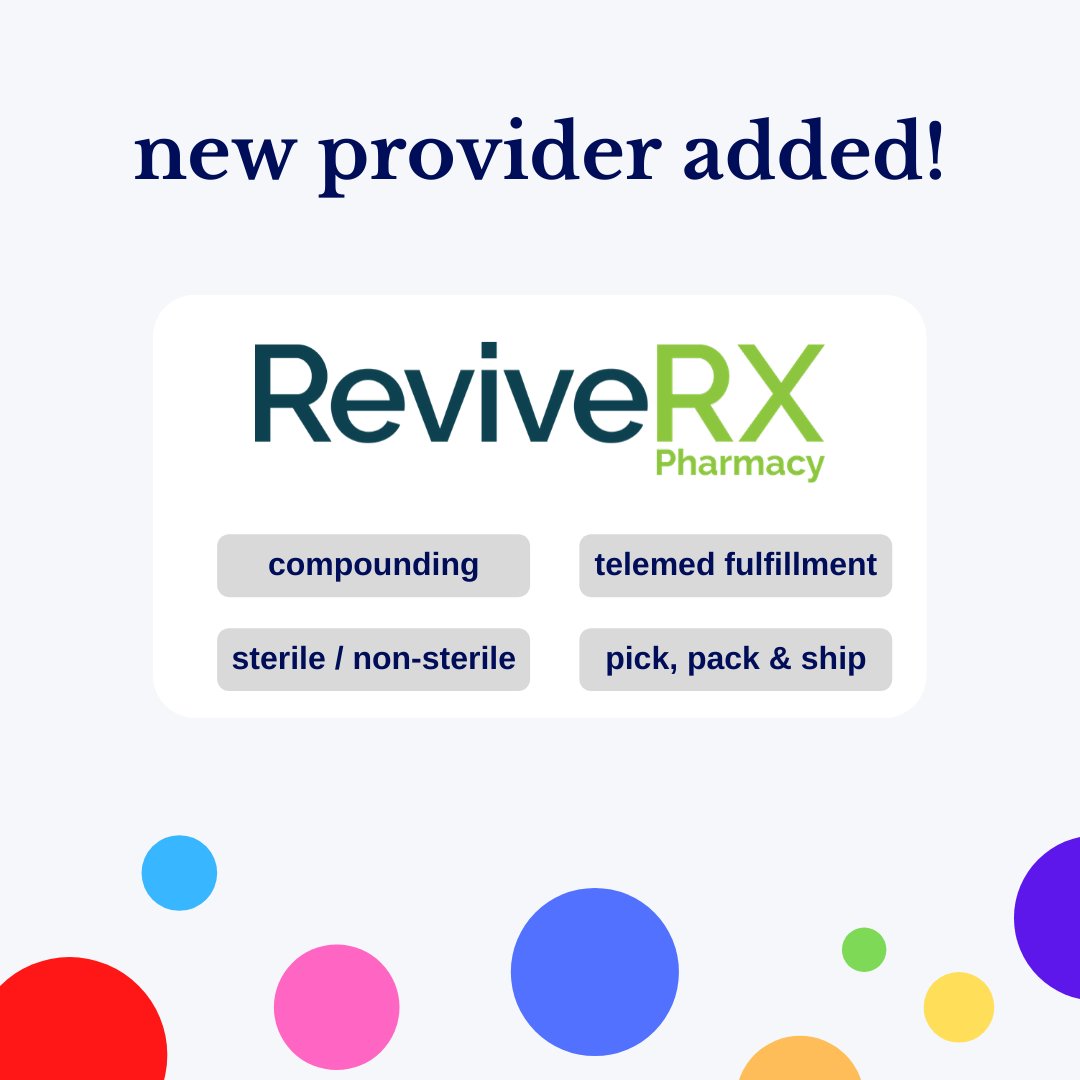 New Provider Alert!  <a href="/_ReviveRx_/">ReviveRx Pharmacy</a> has been added to the sifter health telemedicine search tool. Check them out at ow.ly/FbI350zIwlh #pharmacy #compoundingpharmacy #pharmacydelivery #pharmacysolutions #rx #telemedicine #telehealth