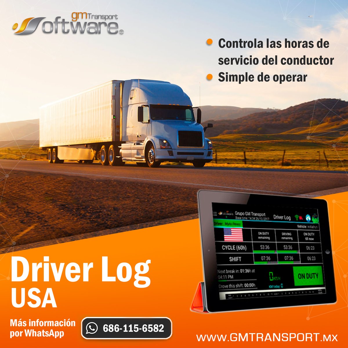 gmtransporterp's tweet photo. 🧔🚛 Monitorea, registra e informa sobre los datos del vehículo, tales como la velocidad o la distancia recorrida, así como de datos críticos, como frenados fuertes y maniobras evasivas
✅ Disponible solo para USA
#GMTransport #Software #transporte #DriverLog https://t.co/4aMOFjBQjl