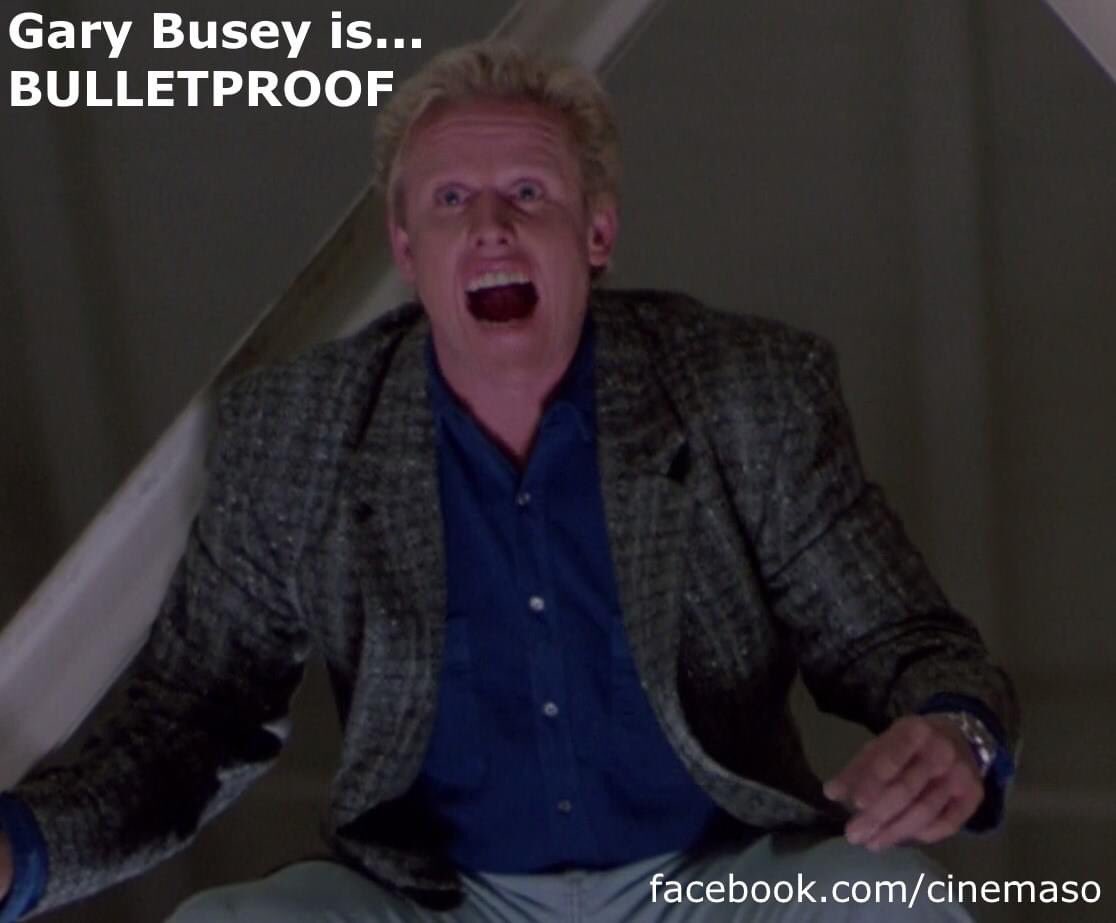 TONIGHT @ 7PM 
Grab a drink and tune in to the Cinemasochists <a href="/dalemaxfield/">Dale Maxfield</a> @mcan2333 bringing you their riff of the Gary Busey classic Bulletproof. Feel free to check out their Facebook page and we'll see you later!