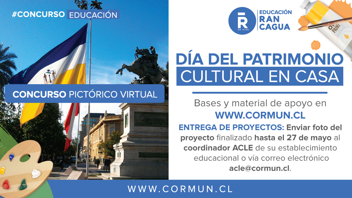👉Recuerda enviar tus fotos hasta mañana 27 de mayo para participar del concurso Día del Patrimonio en Casa❗¿Te lo vas a perder? #EnRancaguaNosCuidamosTodos