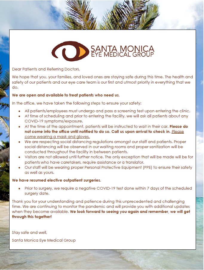 Santa Monica Eye Medical Group tweet media