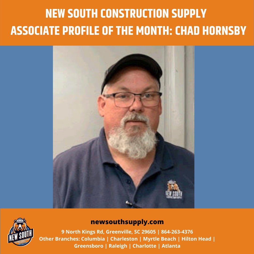 Take a minute to meet Chad Hornsby, who's an Inside Salesperson in the N. Charleston, SC branch. With his extensive industry background, Chad always goes above and beyond for his team. Learn more: bit.ly/2SmN1uo #KnowHowCanDo #BuildingMaterials #CharlestonSC