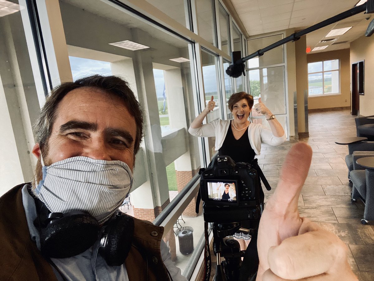 back2brent's tweet photo. Thankful for lots of editing work over the past several weeks, but glad to be back out shooting for the first time in a few months, and glad the first interview was such a friendly face! @drkhstrickland @FletcherCollege #SmilingUnderMyMask #golctcs https://t.co/MmZ5krOcuG