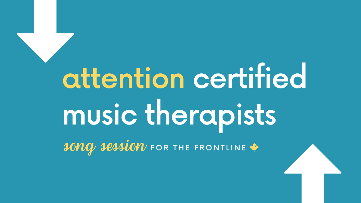 Our Song Session for the Frontline fundraising initiative is now underway. We will send details soon outlining how you can apply for funding that would allow you to offer free music therapy sessions for frontline healthcare workers and/or their families.