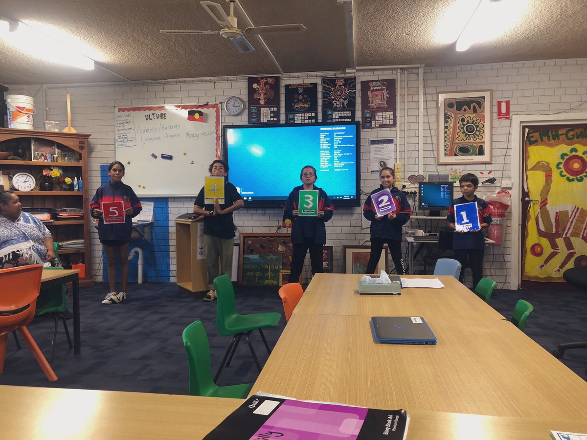 My students. Learning the #Barkindji language each week. Their language. A language that was lost for a long time. Being proud of them would be an understatement. #alwayswasalwayswillbe #deadlydareton <a href="/DaretonS/">Dareton Public School</a>