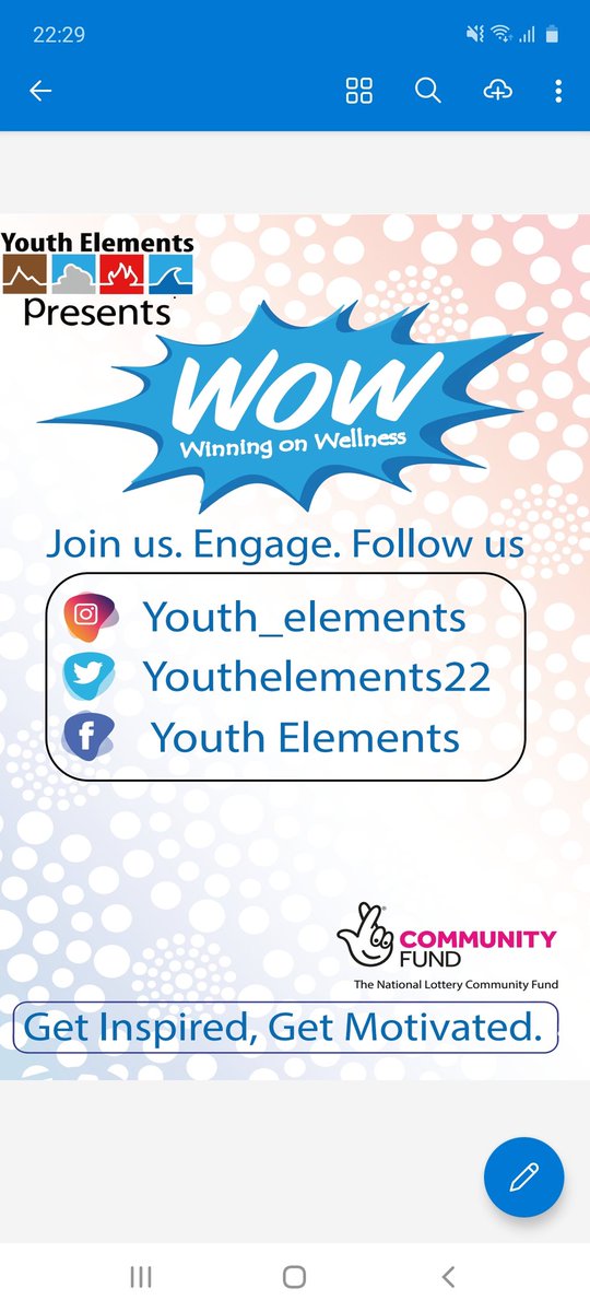 youthelements22's tweet photo. Excited to announce we go live with project WOW, tomorrow from 9am. Follow us on Instagram. Our wellness is a priority #projectwow #youthelements https://t.co/VWO1KdoCEQ