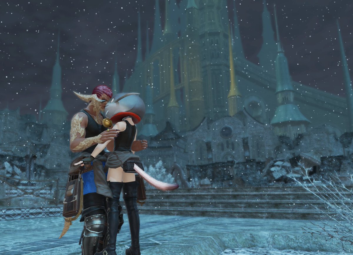 A  #FFXIV THREAD:  #Namazu &  #AuRa, casually making out as they (re-)build a community: DON'T JUDGE THEIR LOVE 
