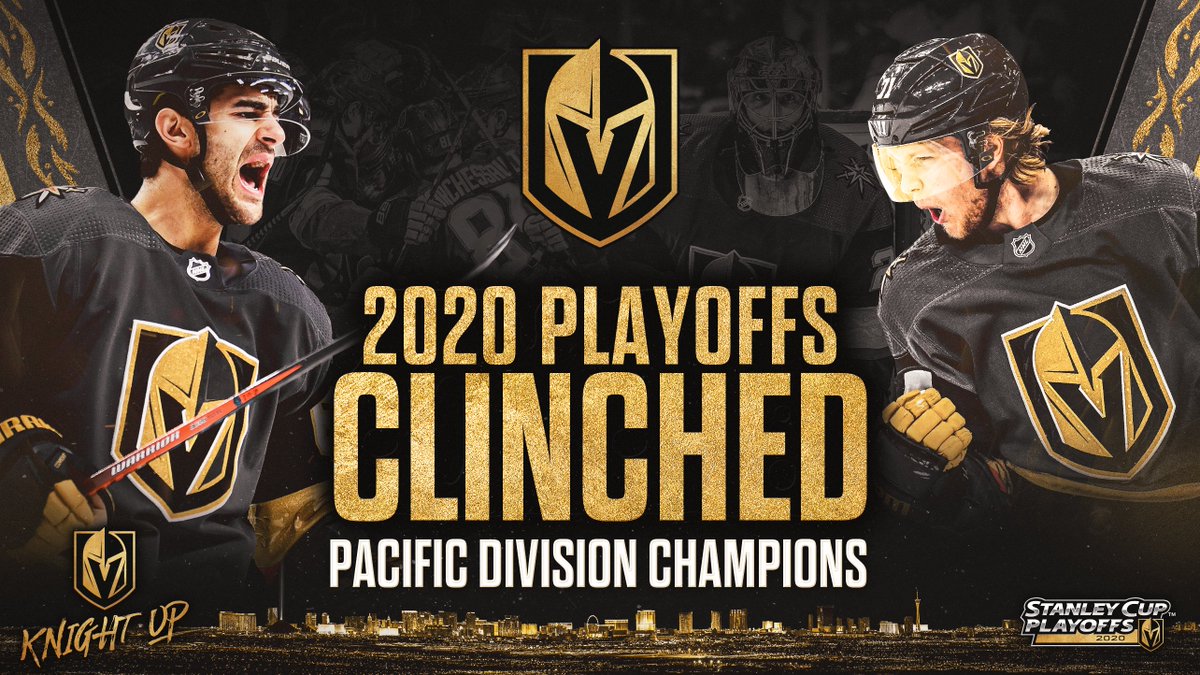 GoldenKnights's tweet photo. 2020 Stanley Cup Playoffs, 

HERE 🕺 WE 💃 COME 🤩

#VegasBorn https://t.co/HxB1P1UEhq