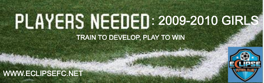 Coach_Boyle's tweet photo. Looking for a few more 2009-2010 girls to join the EclipseFC Family this fall!  #ThisIsEclipse https://t.co/kAu71XH2Bn