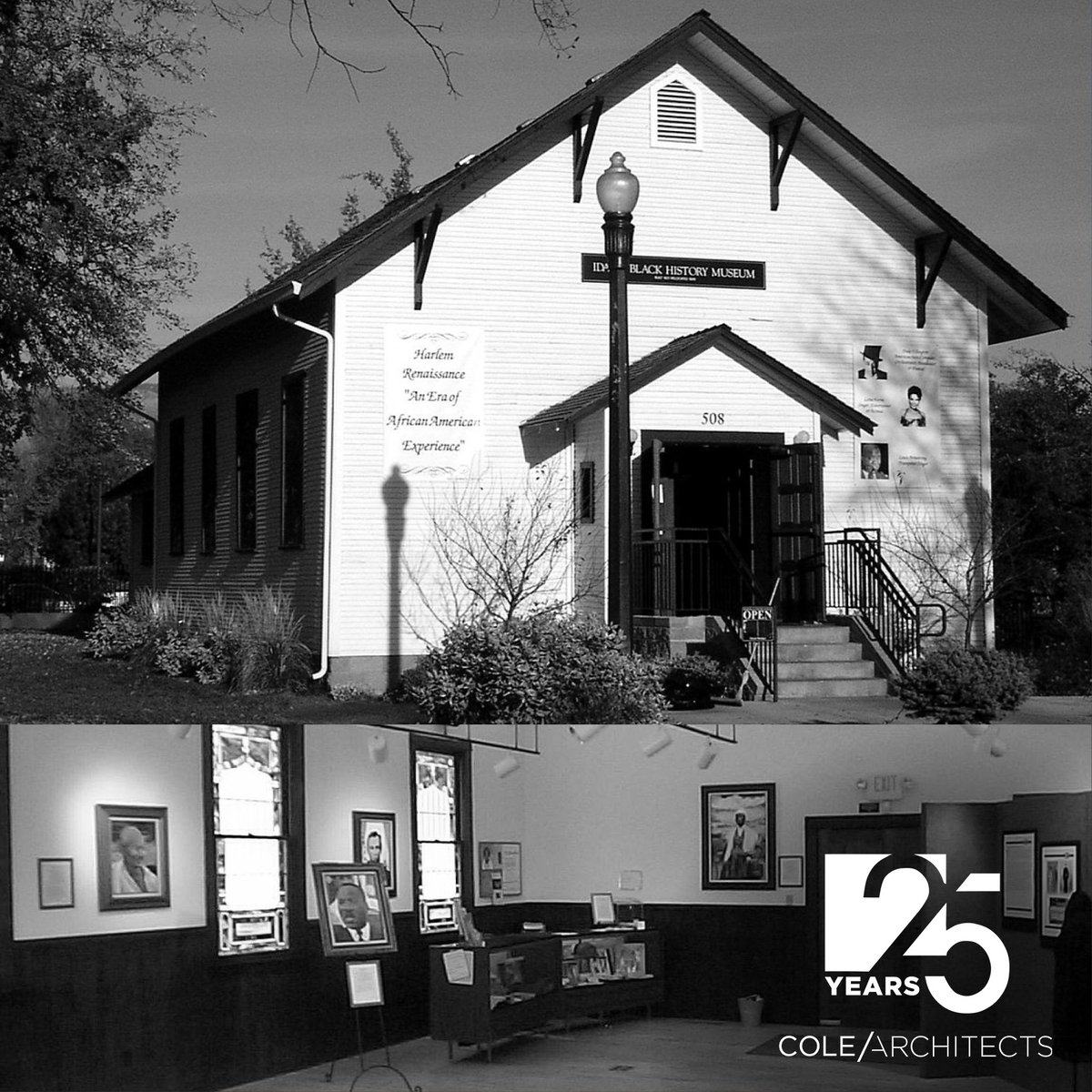 Looking back on some great projects , Cole Architects provided pro-bono services for the relocation and renovation of this historic building. Formerly St Paul’s church, the structure was moved to Julia Davis Park as a museum devoted to Black History in Idaho and our region.