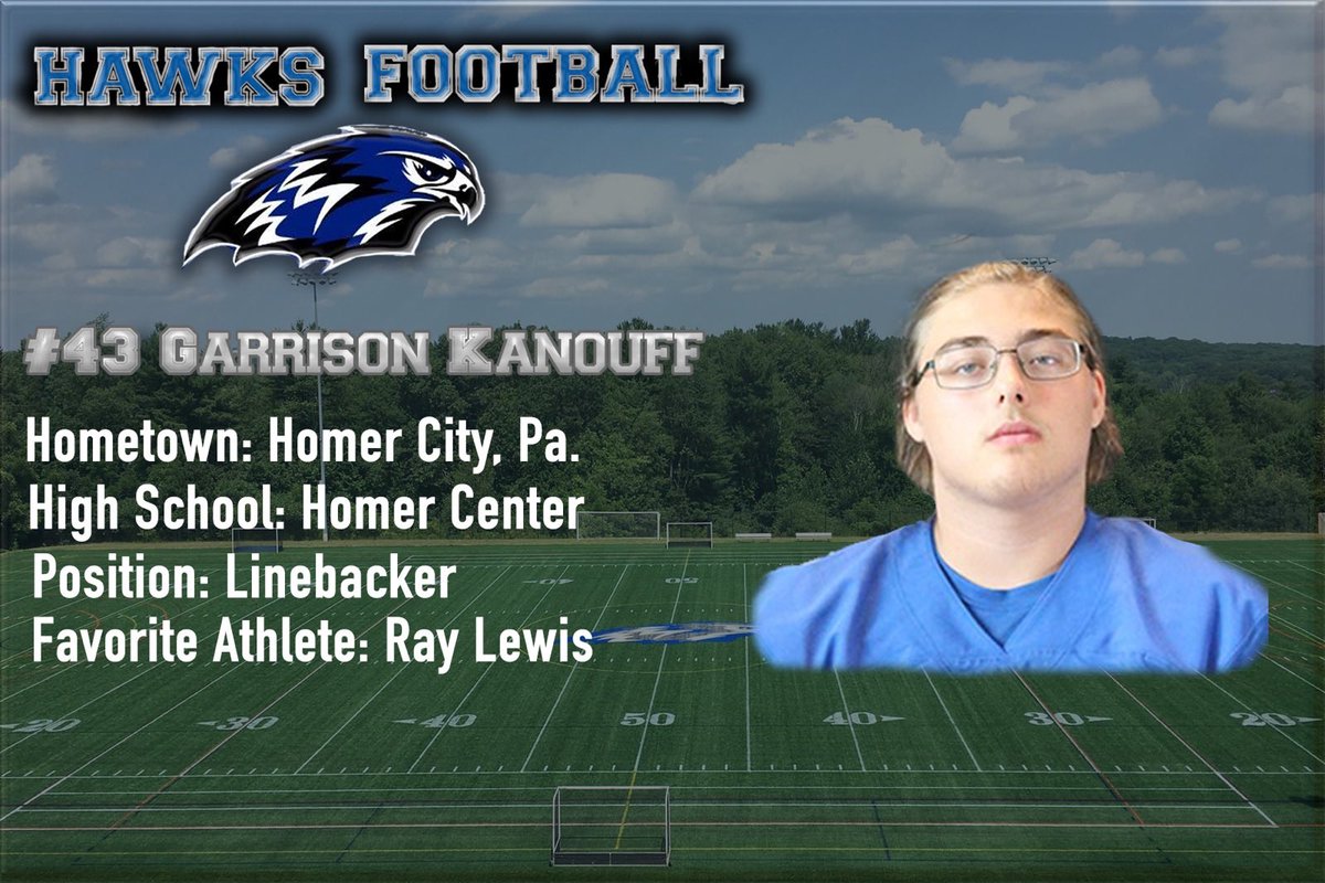 Studied from his leaders in the LB unit last season, he’s ready to show out and make plays this season, also with the best hair style in the CCC Junior #43 Garrison Kanouff #Meetthe🦅 #2020