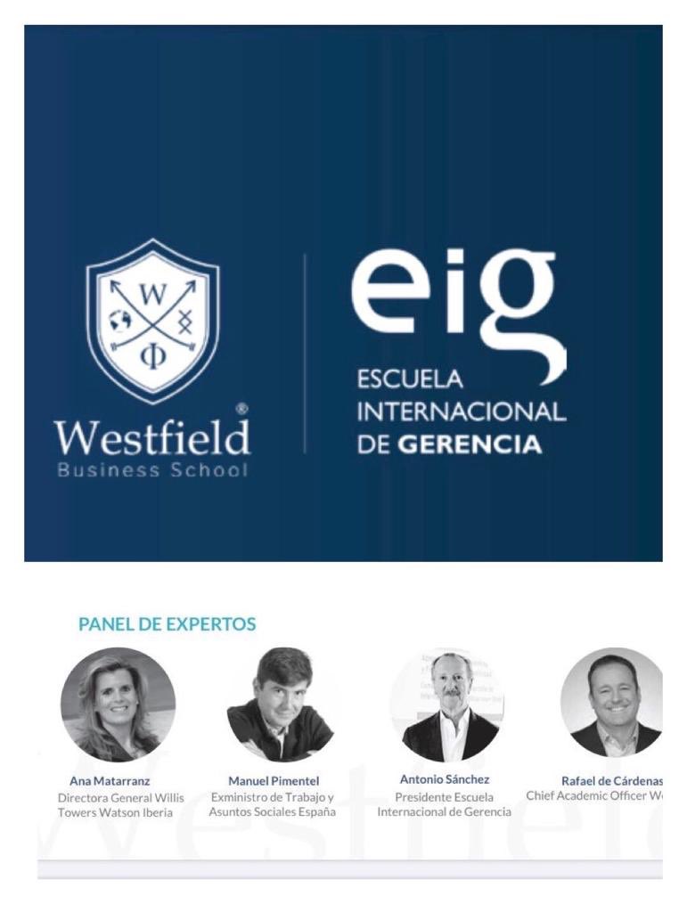 Ana Matarranz (@anamatarranz) on Twitter photo Un honor participar en el panel de expertos de EIG-Westfield “ Liderazgo en tiempos de crisis” <a href="/mpimentelsiles/">Manuel Pimentel Siles</a> ,Antonio Sanchez Presidente EIG, Rafael Cardenas CAO #Westfield.
#Lider del futuro, #sabiduría , #humildad #empatia #formacion #transformacion ,#agility,#digitalizacion Un honor participar en el panel de expertos de EIG-Westfield “ Liderazgo en tiempos de crisis” <a href="/mpimentelsiles/">Manuel Pimentel Siles</a> ,Antonio Sanchez Presidente EIG, Rafael Cardenas CAO #Westfield.
#Lider del futuro, #sabiduría , #humildad #empatia #formacion #transformacion ,#agility,#digitalizacion