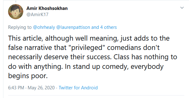 it's been this all day. "everybody begins poor"overheads for doing the fringe regularly run to five figures. i got accepted to do a showcase ago and they asked for a grand up front to perform FOR them. if you're working full time, you've got to take a month off work. wth