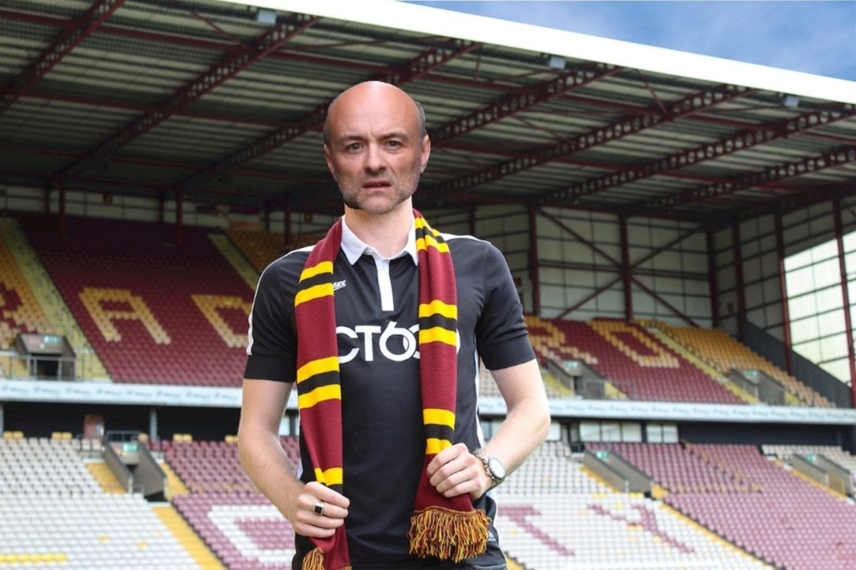 0fficia1bantams's tweet photo. WELCOME CUMMINGS📝

Bradford City are delighted to announce the signing of Dominic Cummings on a free from Durham.

Cummings passed his medical today after fears about his eyesight but after he managed to drive 30 miles we decided to bring him in.

#bcafc #DominicCummnings https://t.co/rngFC89Vfg
