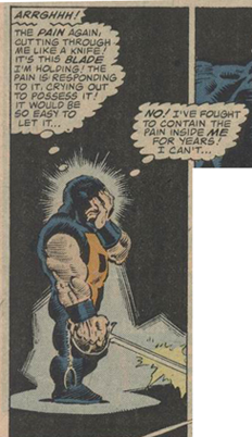 AlphaFlight_net's tweet photo. Puck's pain continues, somehow worsened by Nemesis' blade...

#ReReadAF https://t.co/LK7AYiEHgl