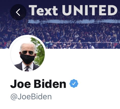 Joe Biden has updated his Twitter profile picture.
