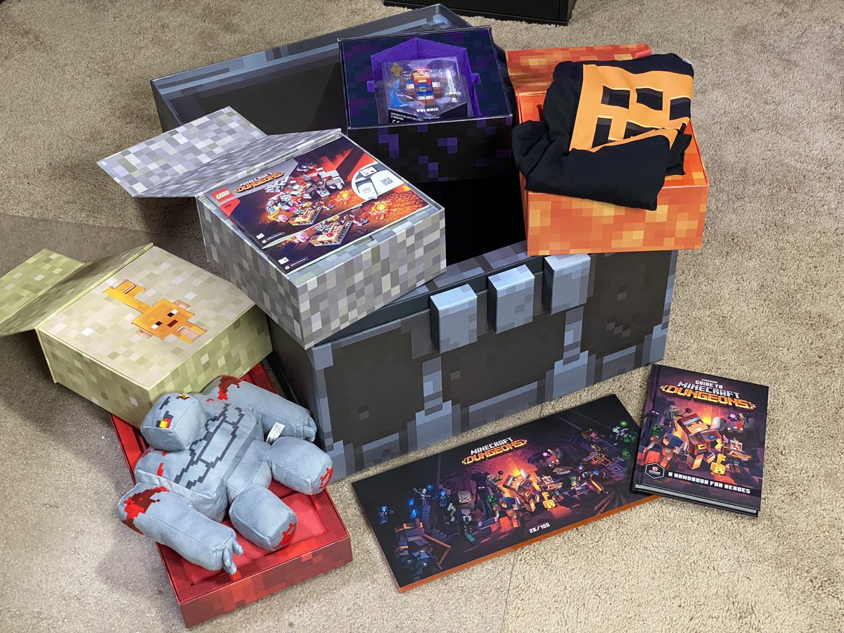 Chad Johnson And If You Didn T See My Instagram Story Last Week I Got This Awesome Dungeons Chest In The Mail With A Tshirt Plush Game Keys Lego Set Figure