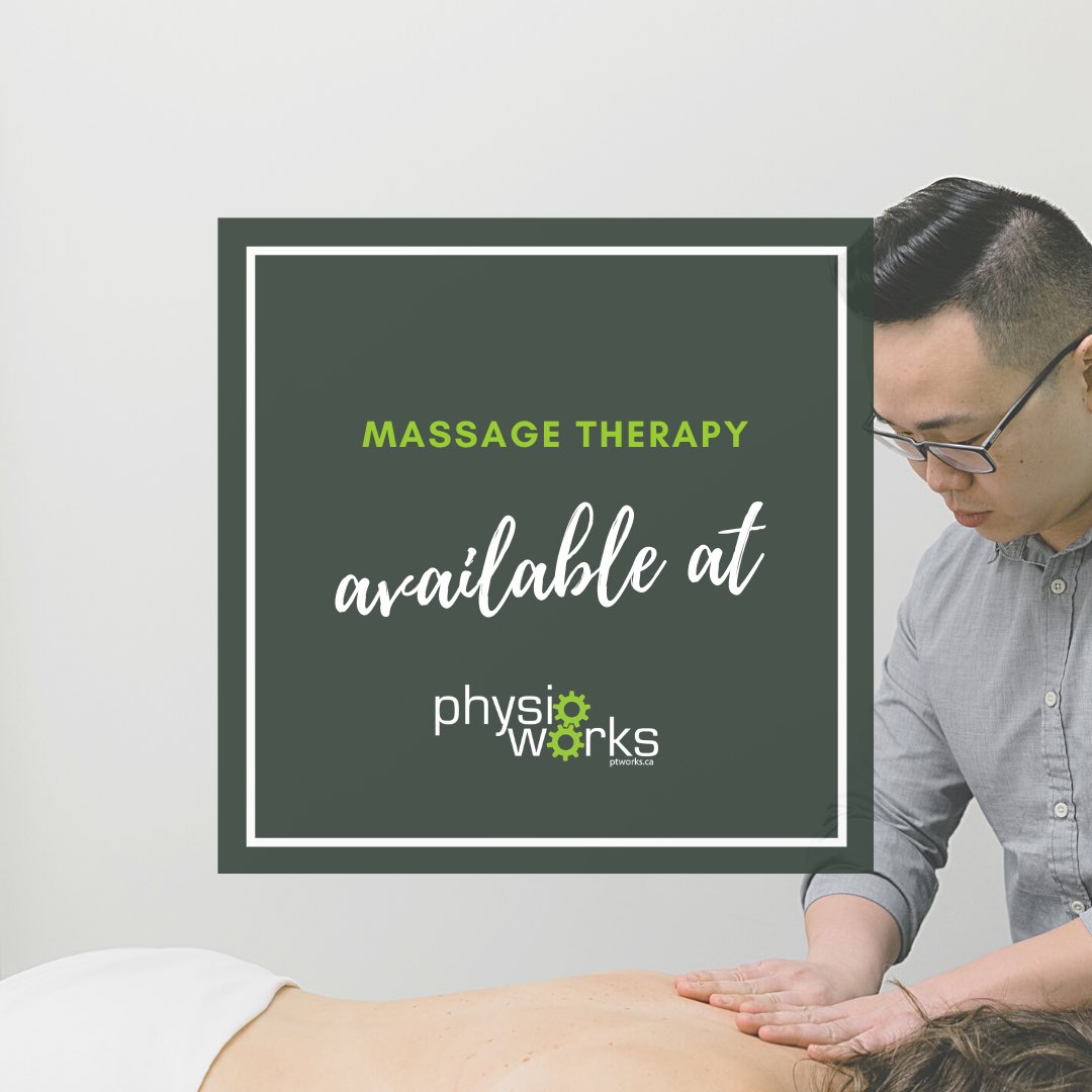 PhysioWorksBC's tweet photo. We’ve been getting a lot of calls wondering if our massage therapy services are also up and running and the answer is yes! Our massage therapists are in at both clinics and some are even open for appointments as early as tomorrow #booknow #MassageTherapy #yvr https://t.co/RFp3d7tlCc