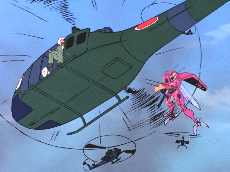 Garalia has the nerve of calling the helicopters "mosquitoes" even though she's in the bug!