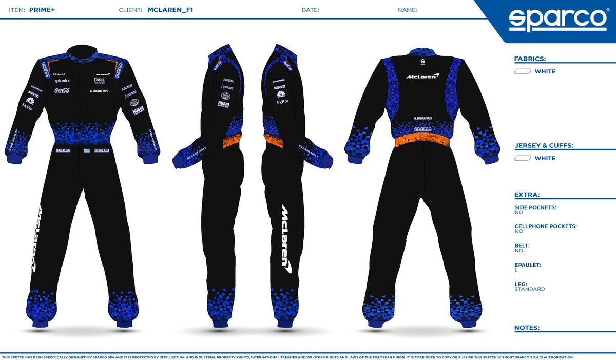 Dstinct_CJohn's tweet photo. @McLarenF1 @SparcoOfficial #SparcoSuits https://t.co/rCBiQusY7J