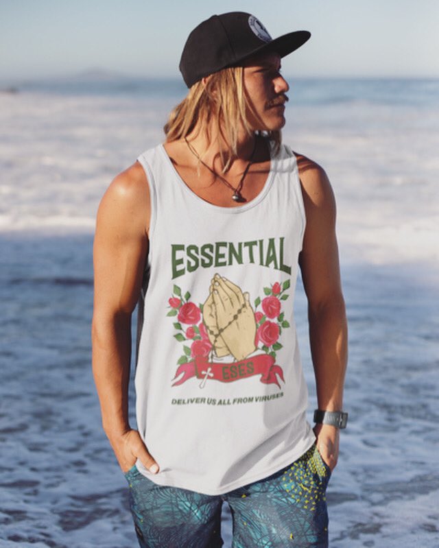 Summer is #essential 
Check out our new drop - Summer in Quarantine 
available now. thefifthpoint.com
.
#fifthpoint #summer #quarantine #covid #ese #tanktop #fashion #summerrelease #summervibes #summer #summer2020 #streetwear #streetwearfashion #skateboarding #vibes