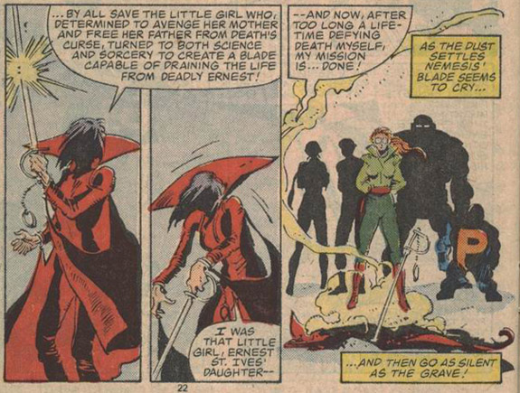 AlphaFlight_net's tweet photo. And with Deadly Ernest finally dead, the spirit of vengeance that is Isabel St Ives can finally be put to rest, turning to dust in the front of the team

#ReReadAF https://t.co/WaaJwM1lpr