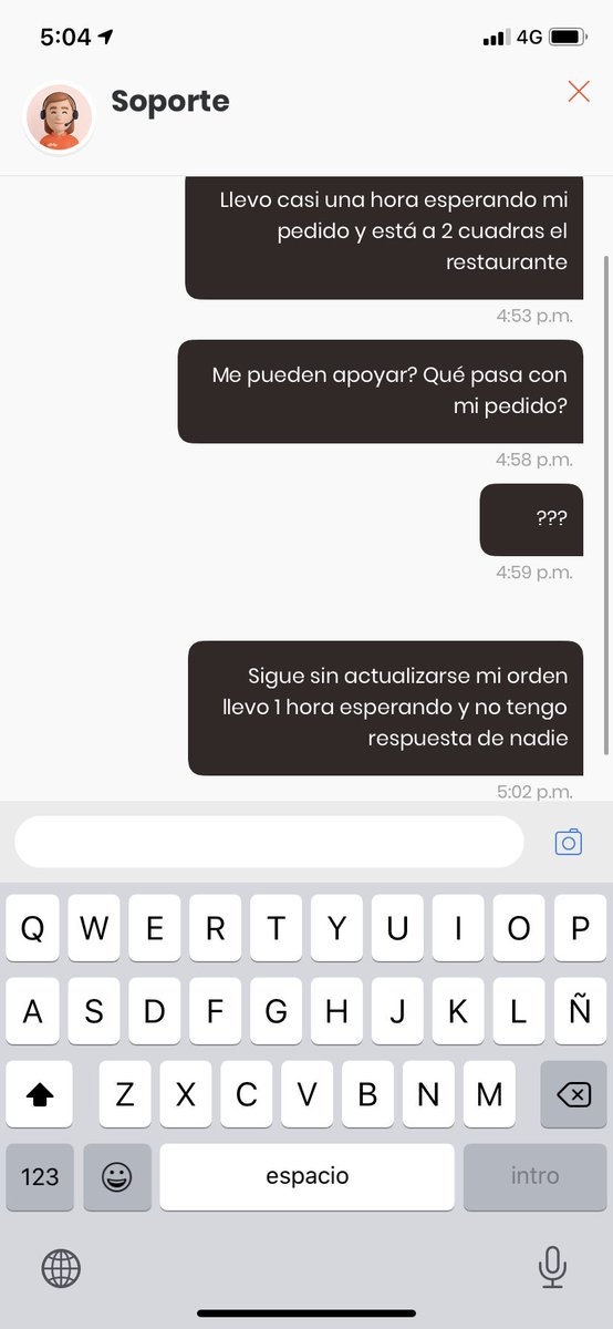 1 hora y sigo esperando mi pedido y sigo sin tener respuesta del chat de ayuda <a href="/RappiMexico/">Rappi México</a> pésimo