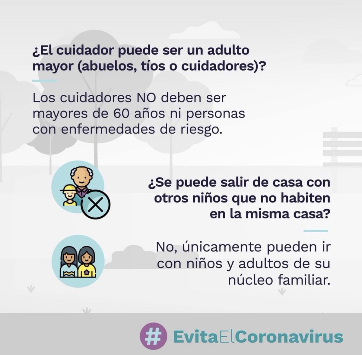 cycgroupco's tweet photo. Estas son las acotaciones que debes tener en cuenta al sacar a tus niños de casa. Recuerda que la mejor manera de protegernos entre todos, es siguiendo de manera responsable todas las medidas que se han establecido frente al #covid_19 
#cuidándotesiempre #cycgroup #prevencion https://t.co/FBMzAWcKR9