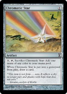 Last non-creature for this Tron archetype is Chromatic Star. It only showed up in two decks, but it's 2 mana, get one mana of any color and draw a card. That's a value engine.