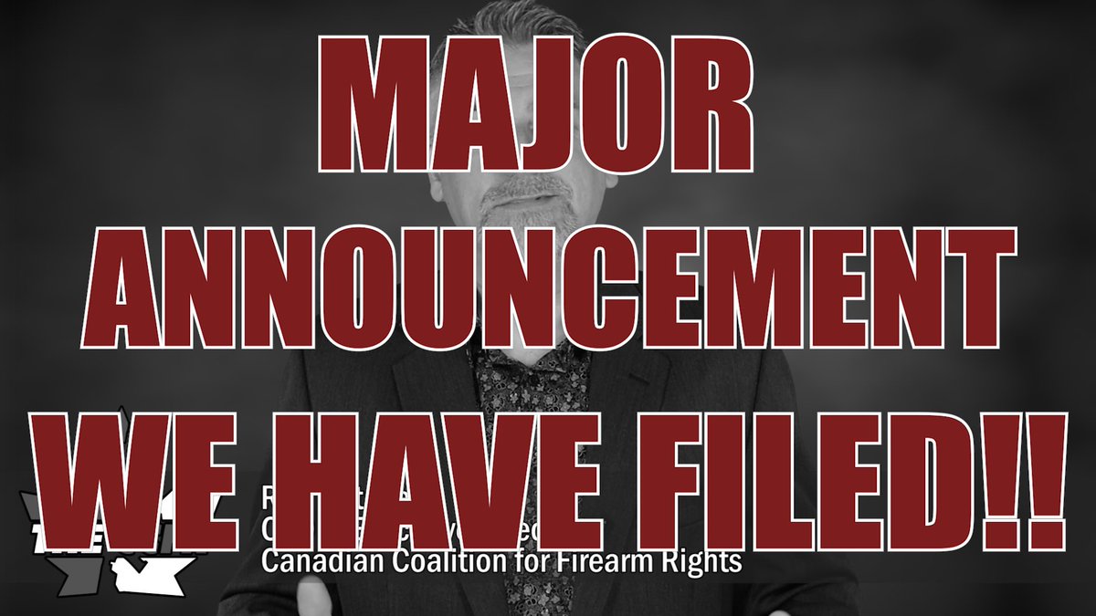 Canadian gun owners - this is your time!! We have filed our court action. We are taking the Liberal government and the RCMP to court. And by we, we mean you. This is historic. Be a part of it. 🇨🇦

Donate: firearmrights.ca/en/legal-chall…

WATCH: youtu.be/ACtMzI9Dv2M