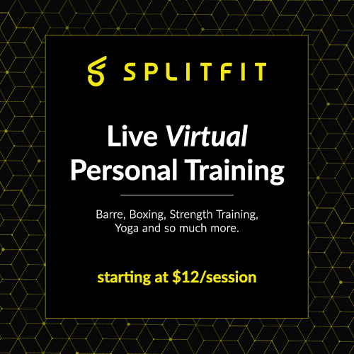 SplitFit's tweet image. A virtual update: 

We now have dozens of live instructor-led small group training sessions/classes daily. Get your workout in today: Strength Training, Barre, Yoga, Core, Cardio, HIIT, Mat Pilates and even Boxing. 

Book a session today. app.splitfit.com/pools