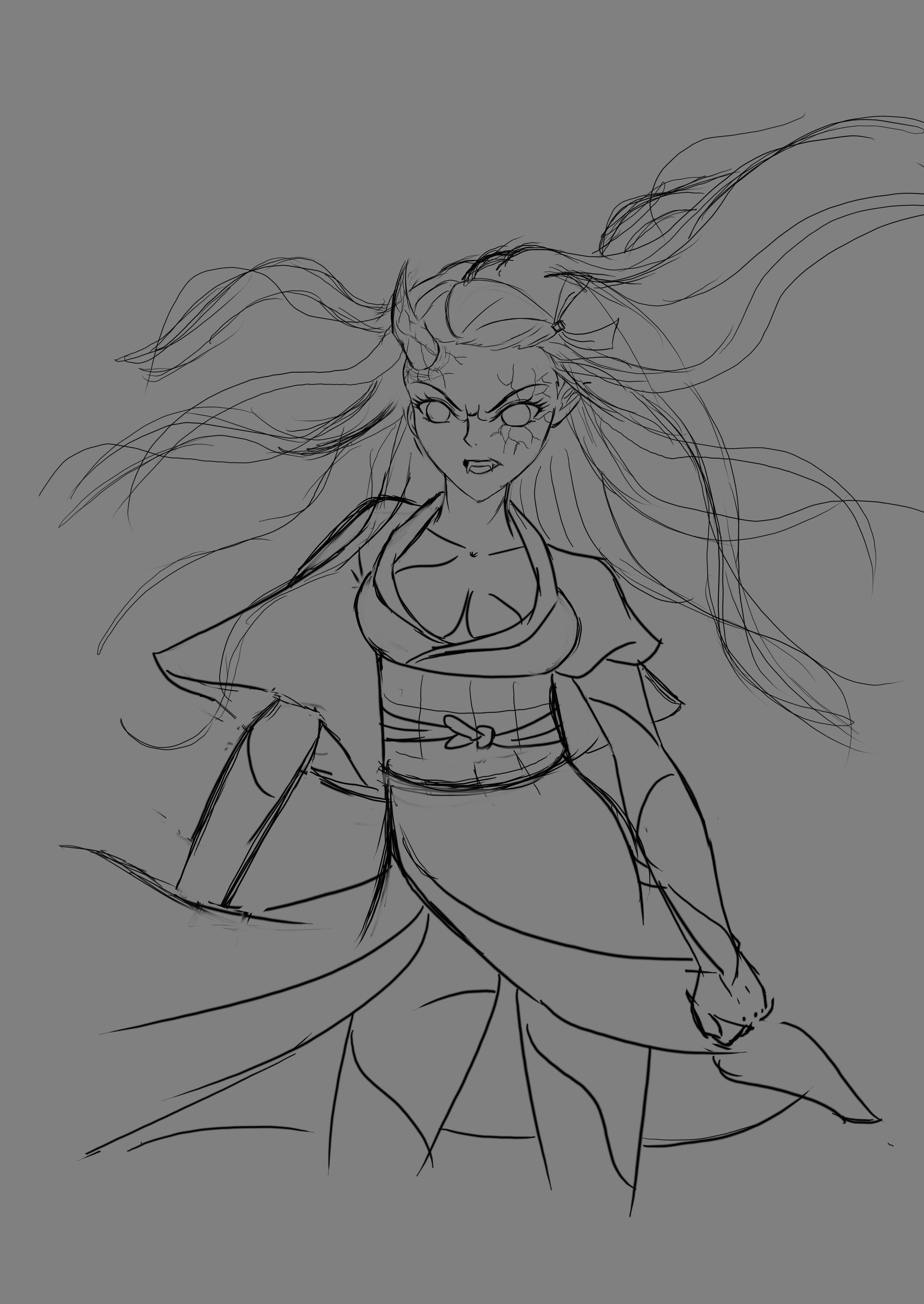 840 Nezuko Coloring Pages Cute  Best Free