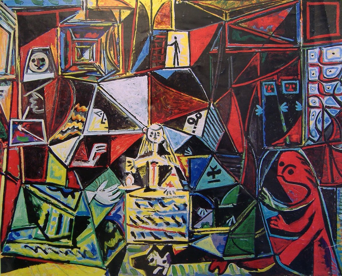 I think design can be this deeply emotional thing where you can use shape language to communicate crazy complex ideas that are better purely in visuals. I think about Picasso's compulsive 58 Las Meninas study paintings A LOT. My man was OBSESSED with this painting.