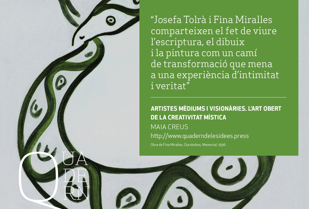 QuadernSabadell's tweet photo. Mèdium i artista, Josefa Tolrà reclama un espai propi a la història de l'art català.
Un espai que també mereix Fina Miralles. 
Ens en parla @MaiaCreus, a la novetat d'aquesta setmana 
https://t.co/ahlPx19eGh https://t.co/dL02mMxBcP