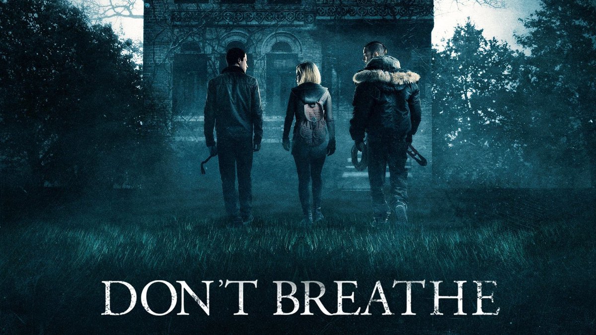 HorrorCarnival's tweet photo. Don't Breathe is a 2016 horror-thriller film directed by Fede Álvarez, co-produced by Sam Raimi &amp; Robert Tapert. The film stars Jane Levy, Dylan Minnette, Daniel Zovatto &amp; Stephen Lang. It focuses on three friends who get trapped inside a blind man's house while breaking into it. https://t.co/H5YY6qIqRi