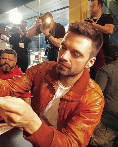 sebastian stan as different colours, a thread