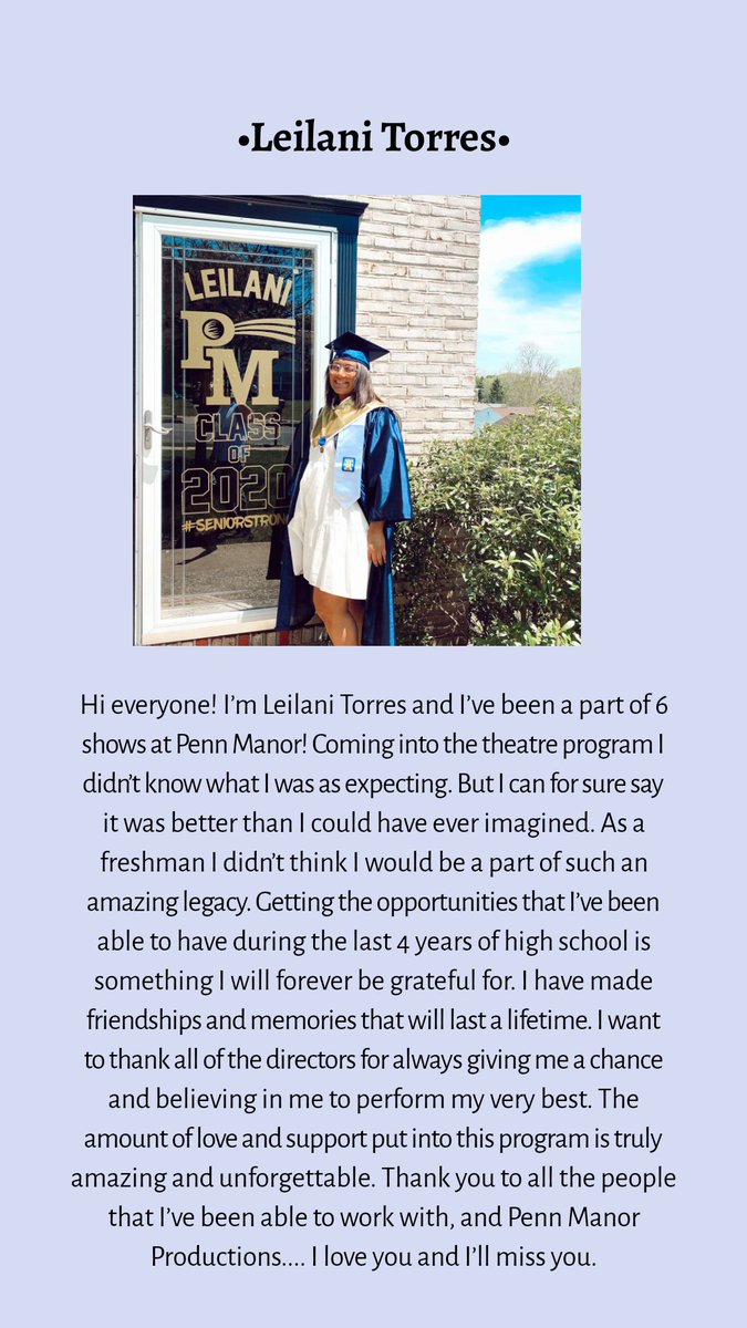 PMTheatre's tweet photo. "The amount of love and support put into this program is amazing and unforgettable." @pennmanor https://t.co/dYt7kGMM1W