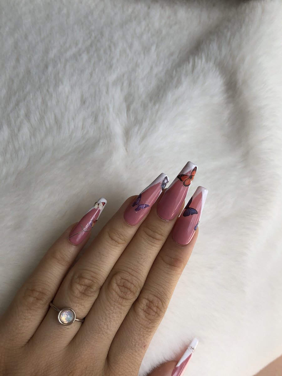 designsbynads's tweet photo. Check out our butterfly decal nails! 

Instagram: designsbynads for more sets ✨

#pressonnails #ukpressonnails #designsbynads #london #londonnails #custom #butterflynails #butterflydecals https://t.co/dt9yIo5oLV