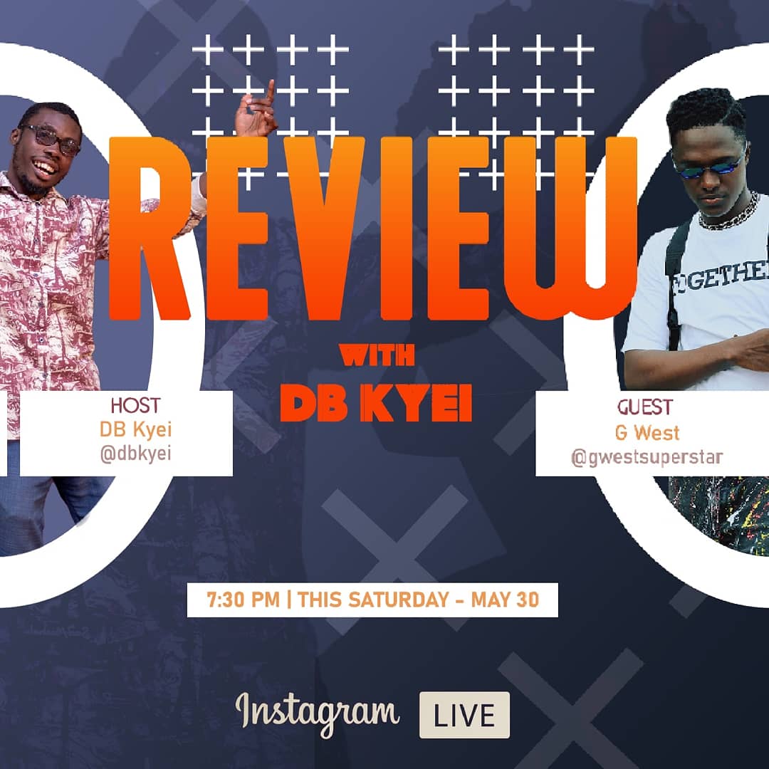 DBKyei's tweet photo. Hello Everybody ๐ This weekend is the Second Edition of #ReviewWithDBKyei join me and my guest G-West (@gwestsuperstar) us we get on a wonderful conversation ๐ #Foes #Bonto #IDK #Bingo #Walahi #Wire #OyeDede #Music #Ghana #Vocals #Hilife #Afro #Entertainment #Education #Create https://t.co/h0a9w2lLxJ
