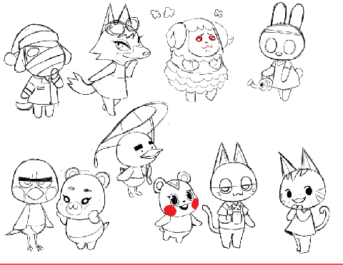 sneak peek on villagers i will add to my etsy store?probably will be updated them next week 