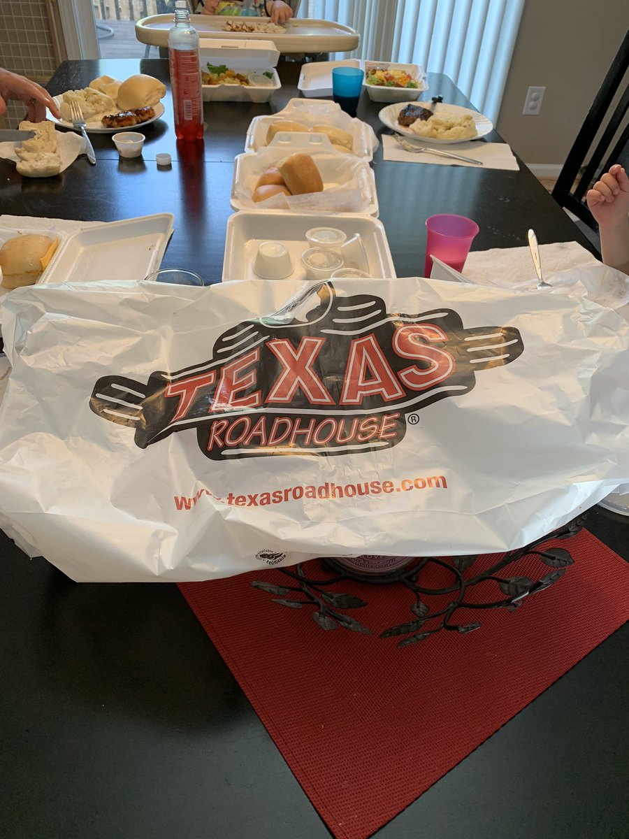 We’re enjoying some delicious <a href="/texasroadhouse/">Texas Roadhouse</a> for dinner tonight! I’m glad that we’re able to support our <a href="/ksmcpa/">KSM (Katz, Sapper & Miller)</a> restaurant clients and I don’t have to cook dinner. #TakeoutTuesday #KSMCares