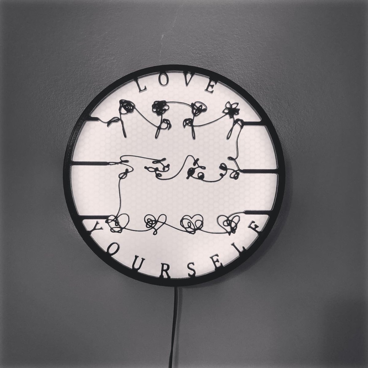 capsulecorpinno's tweet photo. New 3D Printed BTS LED Wall Lamp! 3 Different Designs! 😍🔥
#bts #btsart #BTSLoveYourselfTour #btsloveyourself #bangtanboys #btsarmy #btszerooclock #btsserendipity #btsepiphany #btssingularity #btseuphoria #3dprinting #walldecor #ledsign #purpleconcpt https://t.co/tvhNsoAR2K