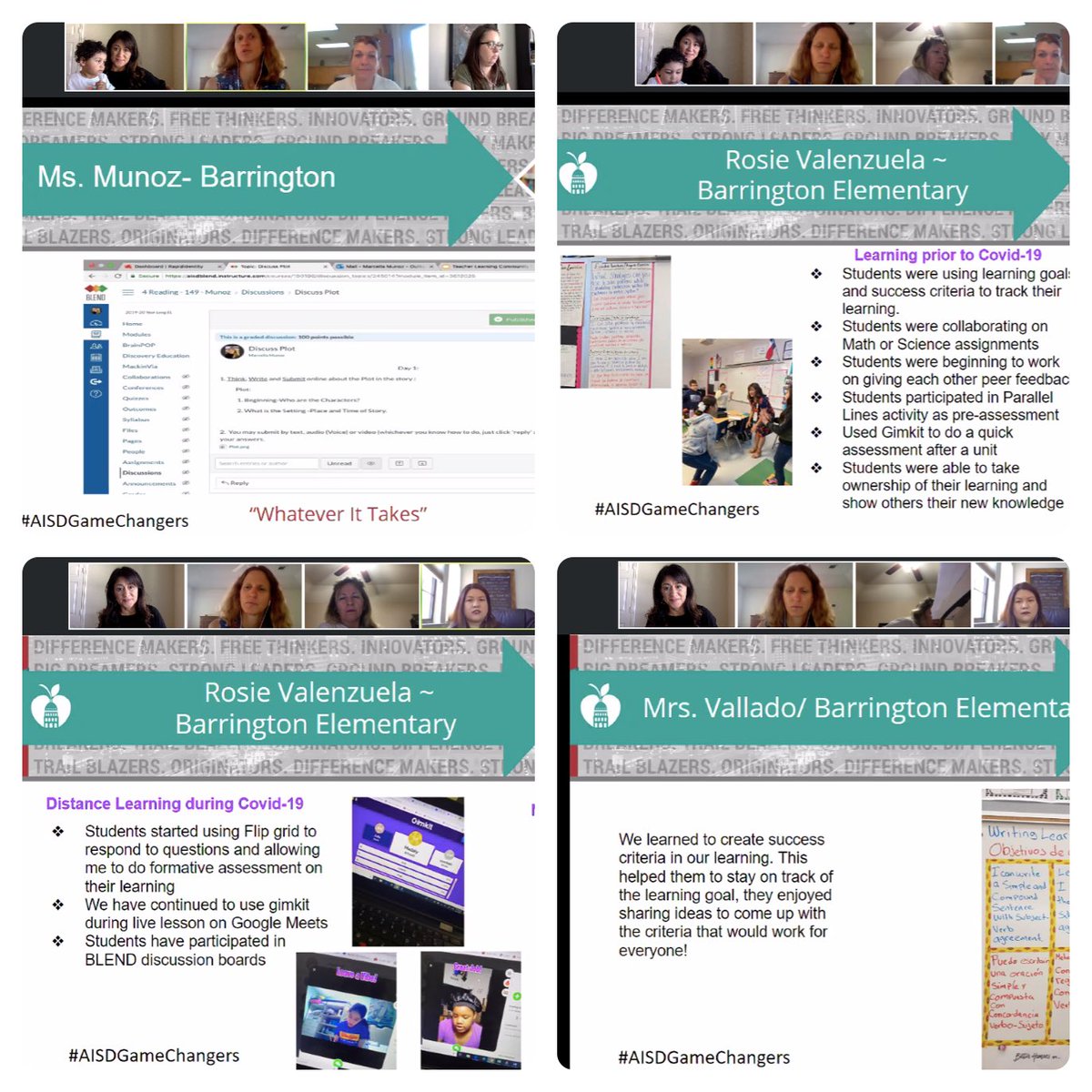 BEMustangPride's tweet photo. So proud of our teachers for finishing year 3 in the Formative Assessment project.  They have engaged in many hours of PD, attended district meetings, collaborated with other Ts, and delivered PD.  #AISDProud #DistanceLearning #BarringtonStrong @IsdAustin @AISDHumanities https://t.co/CwCykx4DXY
