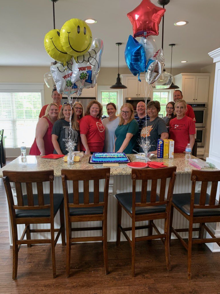 Teacher of the year SURPRISE party! She is so deserving! <a href="/KellyYoungke/">Kelly Young</a> <a href="/SCMFalcons/">Stewarts Creek MS</a>