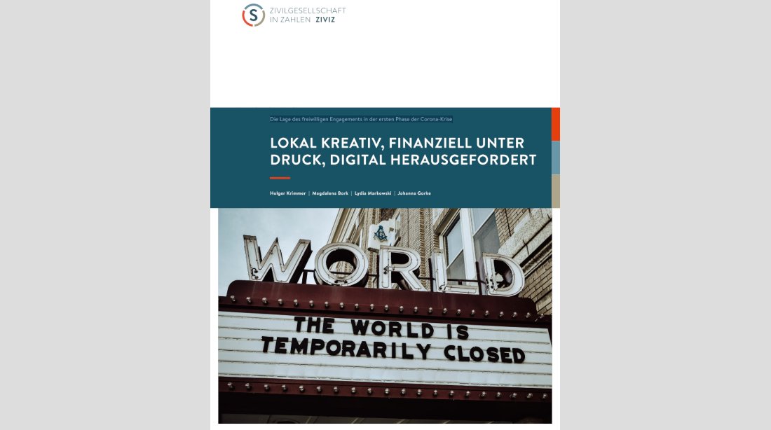 #CoronaZeit | DIE LAGE DES FREIWILLIGEN ENGAGEMENTS in der ersten Phase der Corona-Krise: Lokal kreativ, finanziell unter Druck, digital herausgefordert ➔ ow.ly/s5YJ50zQQIw | #LernOrtEngagement #Covid19 #BerichteReports #LeseFunde pdf via @ZiviZ_de