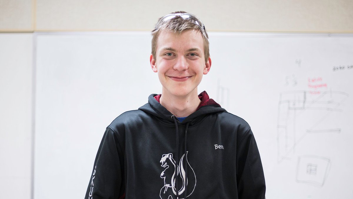 Our first #SeniorSpotlight is on our shop lead Ben! Ben has been a member of the Skunk Works design team for four years. Outside of robotics he likes to play Minecraft. He plans to pursue an associate degree at South Seattle College while working. We wish Ben all the best!