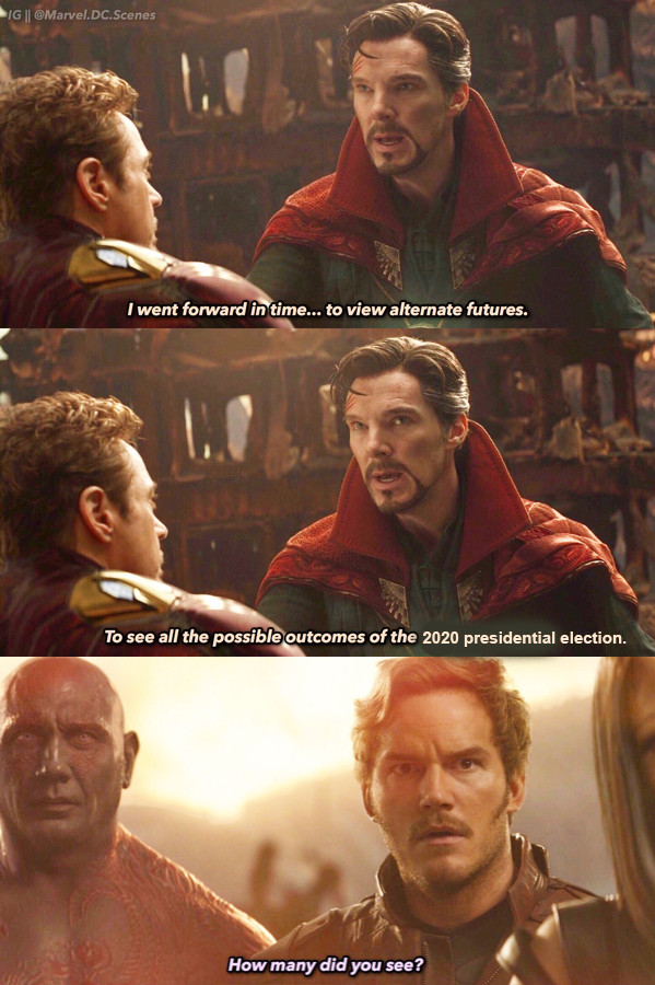 Emma Vigeland On Twitter I Made A Politics Avengers Meme I Am Proud Of It Joe Biden Is The Luckiest Presidential Candidate In History